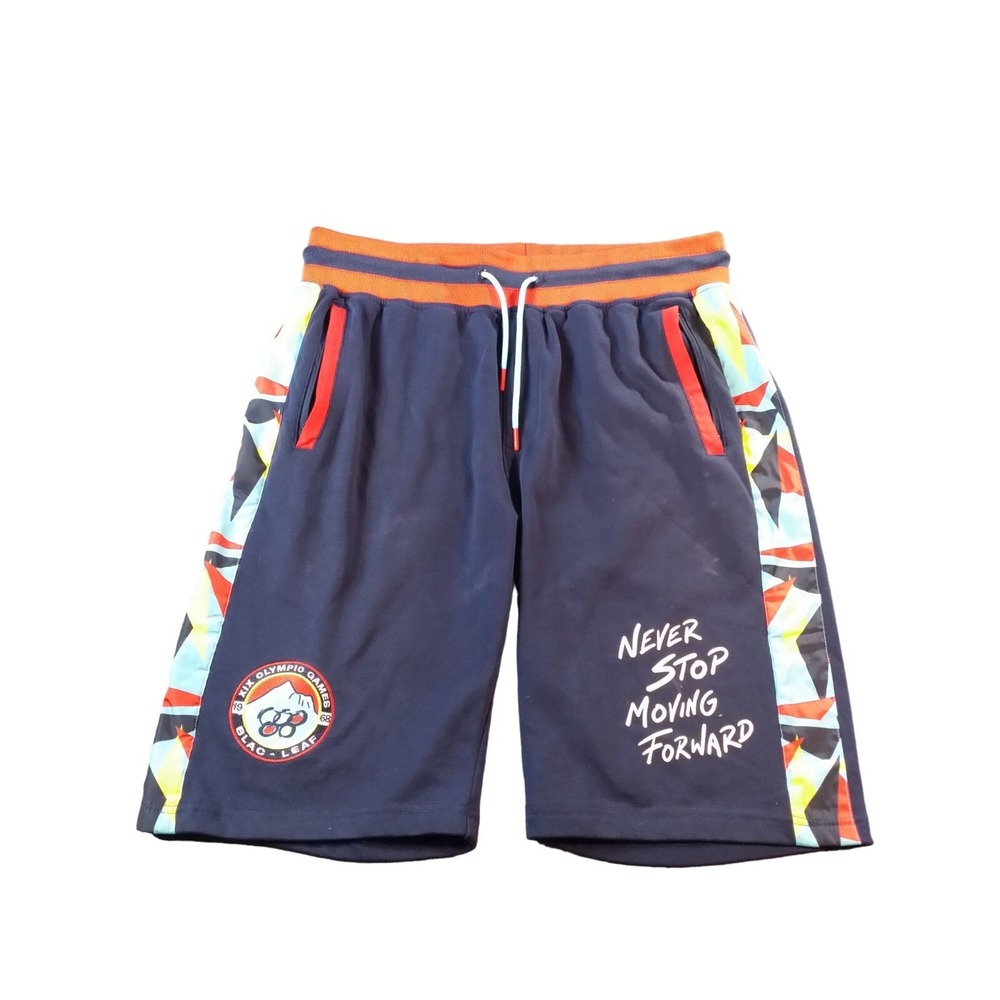 Blac Leaf Athletic Shorts Mens Size Large 1968 Olympic Games Multicolor Gym Wear